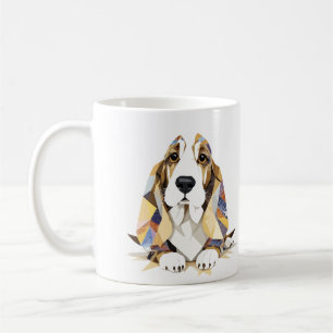 Basset Hound Playful Adorable Fun Animal Colourful Coffee Mug