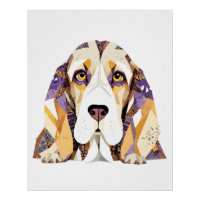 Basset Hound Playful Adorable Fun Animal Colourful