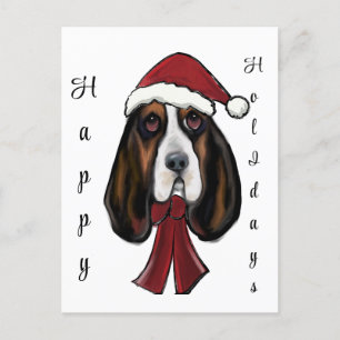 Basset Hound     Postcard