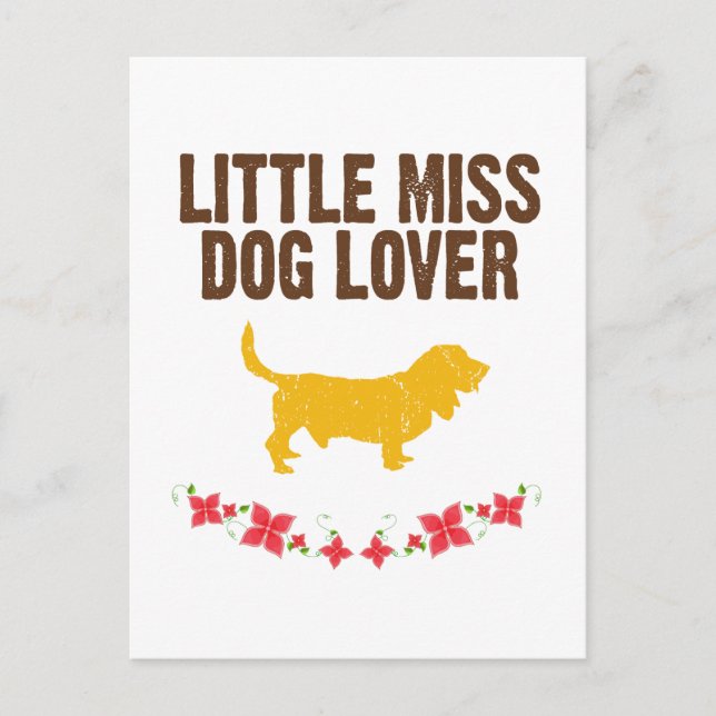 Basset Hound Postcard (Front)