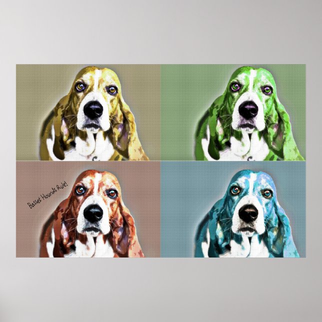 Basset Hound Poster (Front)