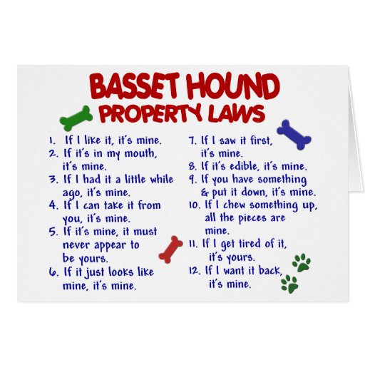 Image of BASSET HOUND Property Laws 2