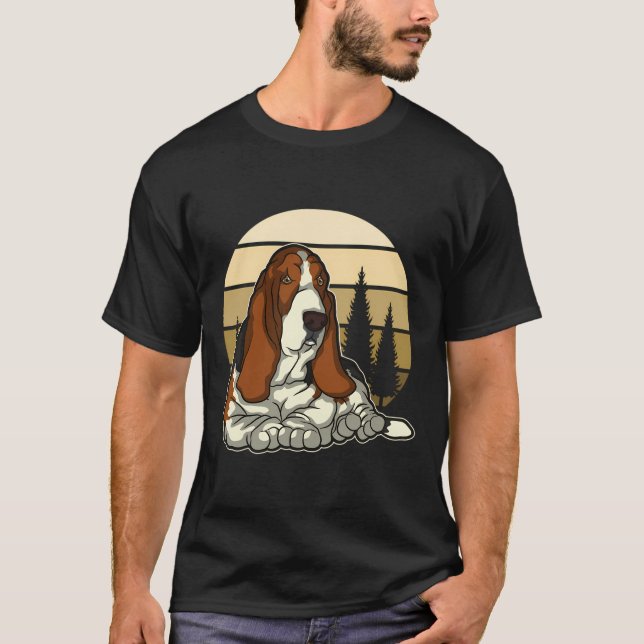 Basset Hound Pullover Gift Women Men Kids Hooded (Front)