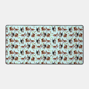 Basset Hound Puppy Dogs Desk Mat