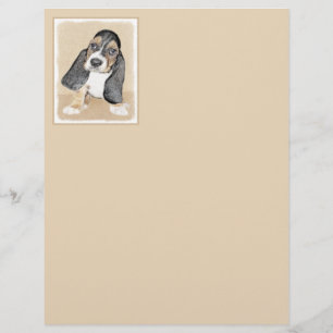Basset Hound Puppy Painting - Original Dog Art