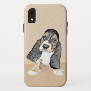 Basset Hound Puppy Painting - Original Dog Art iPhone XR Case