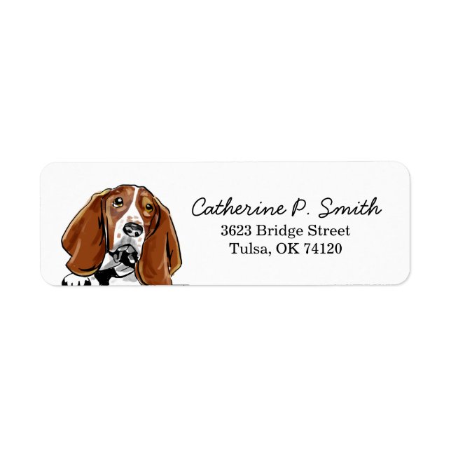 Basset Hound Return Address (Front)