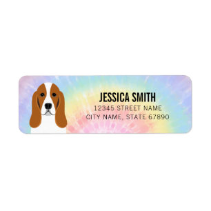 Basset Hound Return Address Labels