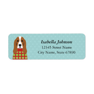 Basset Hound Return Address Labels