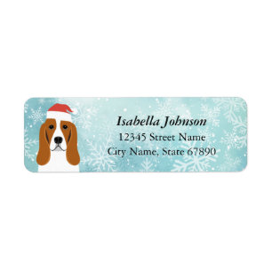 Basset Hound Return Address Labels