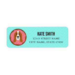Basset Hound Return Address Labels