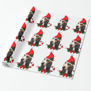 Basset Hound Santa Christmas Wrapping Paper