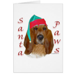 Basset Hound Santa Paws