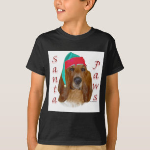 Basset Hound Santa Paws T-Shirt