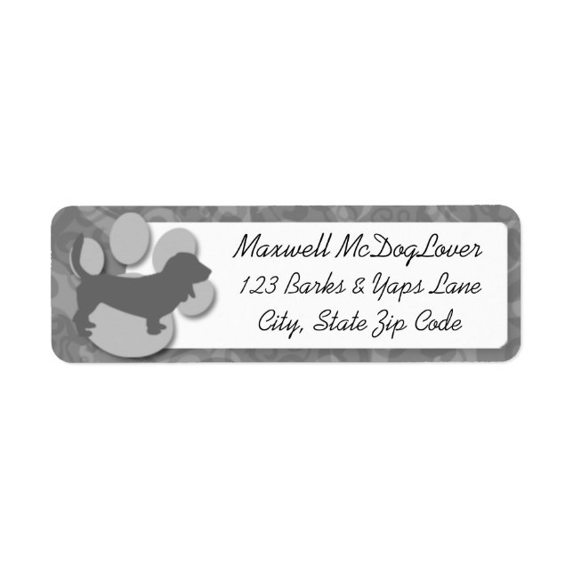 Basset Hound Silhouette (Front)
