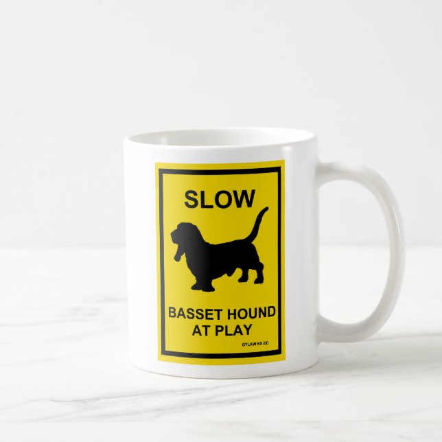Basset Hound Slow At Play Mug (Right)
