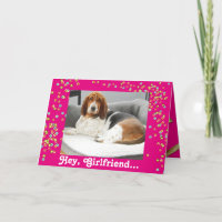 Basset Hound "spa day" Birthday card