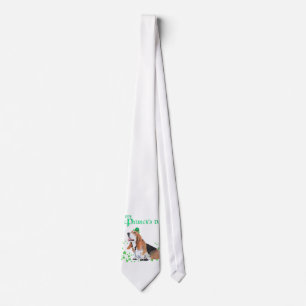 Basset Hound St. Patrick's Day Tie
