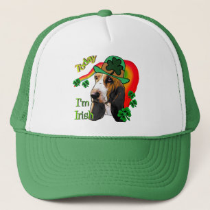 Basset Hound St Patricks Day Trucker Hat