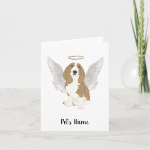 Basset Hound Sympathy Memorial Card