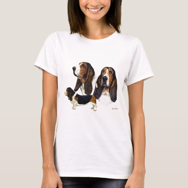 Basset Hound T-Shirt (Front)