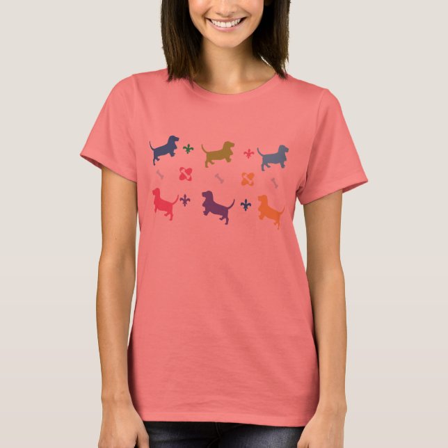 Basset Hound T-Shirts (Front)