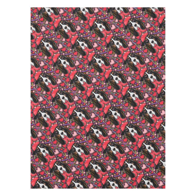 Basset Hound Tablecloth (Front)