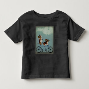 Basset Hound Tandem Toddler T-Shirt