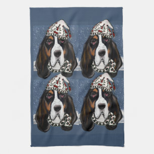 BASSET HOUND TEA TOWEL