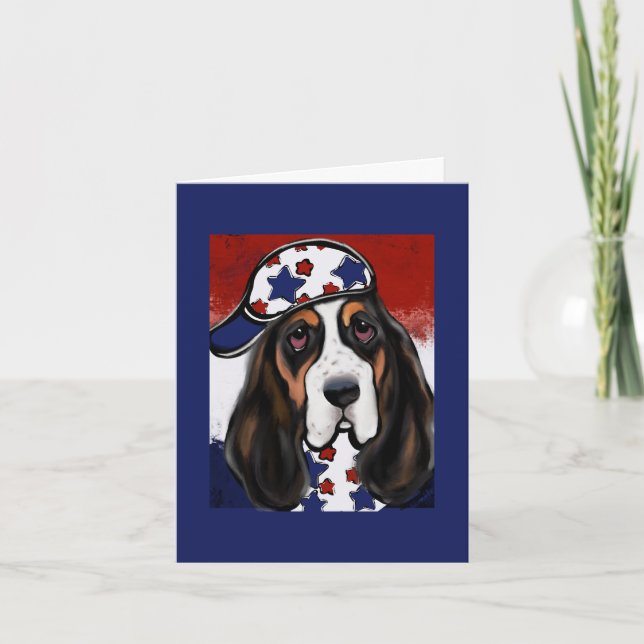 Basset Hound Thank You Card (Front)