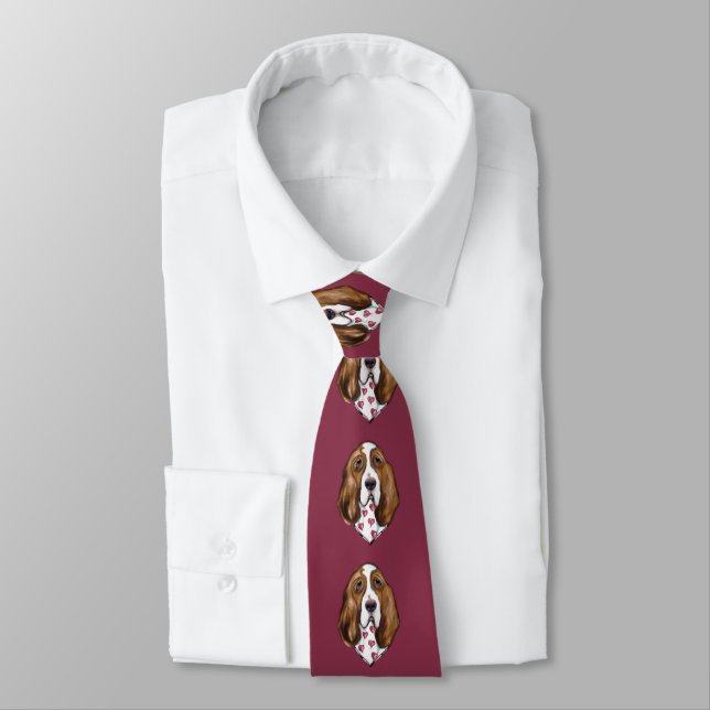 Basset Hound Tie (Tied)