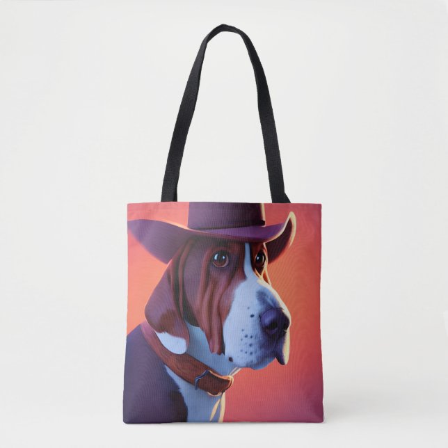 Basset Hound Tote Bag (Front)