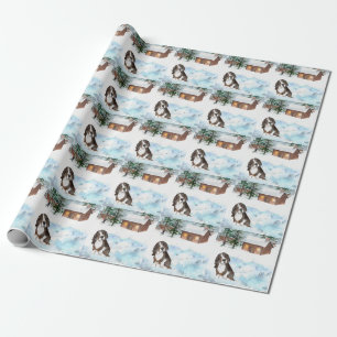 Basset Hound (Tri) Wrapping Paper
