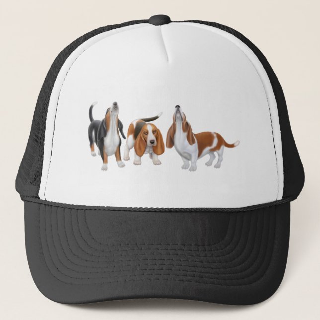 Basset Hound Trio Hat (Front)