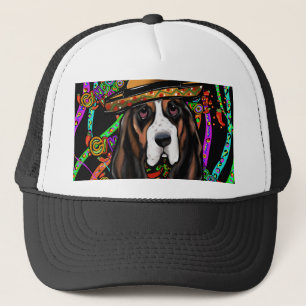 BASSET HOUND TRUCKER HAT