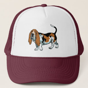 basset hound trucker hat