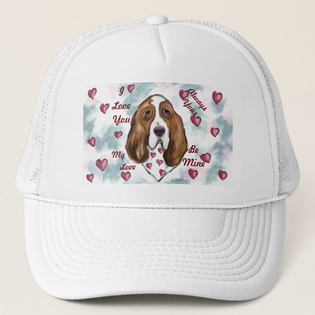 Basset Hound Trucker Hat (Front)