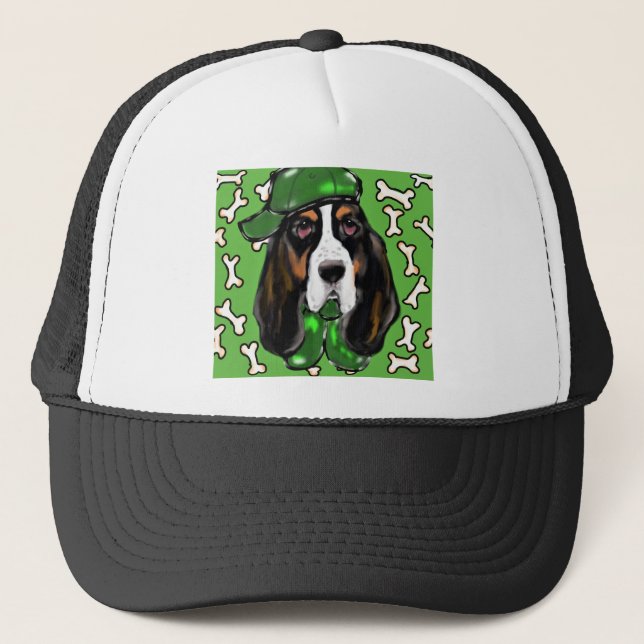 Basset Hound Trucker Hat (Front)