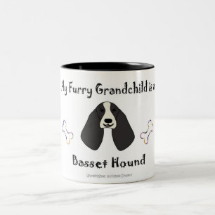 basset hound Two-Tone coffee mug