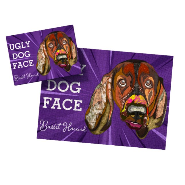 Basset Hound ugly dog face 1000 piece Jigsaw Puzzle (Creator Uploaded)