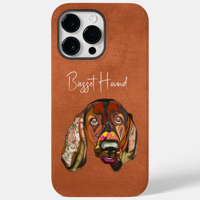 Basset Hound Ugly Face Case-Mate iPhone Case (Back)