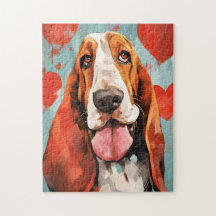 Basset Hound Valentines day