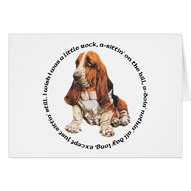 Basset Hound Wishing Ditty (Front Horizontal)