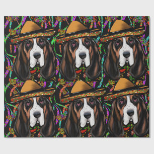 BASSET HOUND WRAPPING PAPER