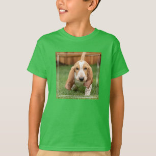 Basset Houng Puppy Walking T-Shirt