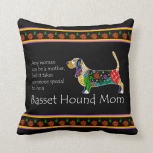 Basset Mom Pillow
