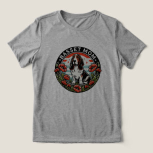 Basset Mum                                         Tri-Blend Shirt