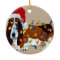 Basset Tangled In Christmas Lights