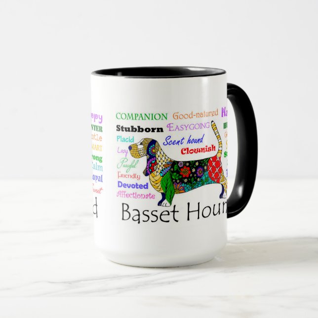 Basset Traits Mug (Front Right)