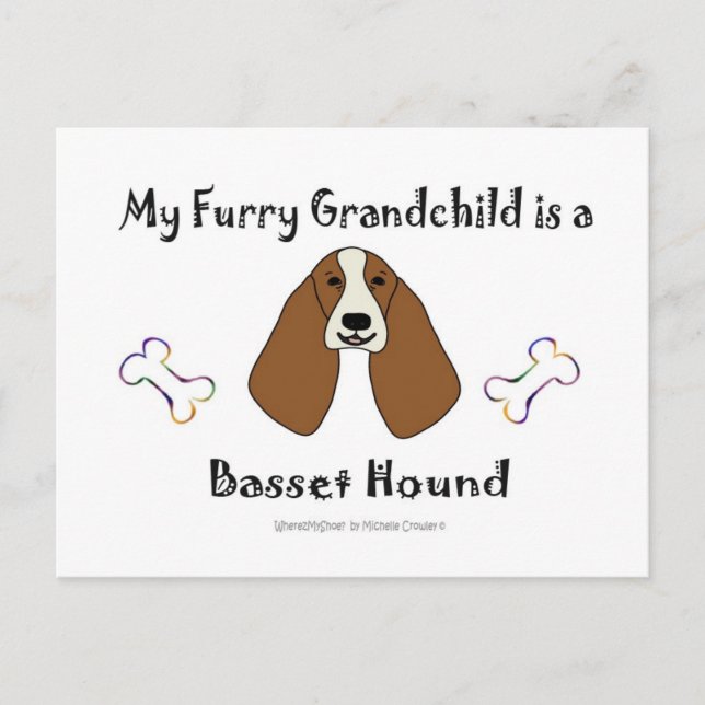 BassetHound Postcard (Front)